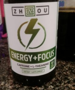 Zhou Natural Caffeine Pills 100mg with L-Theanine 200mg, Nootropic Supplement, Clean Energy, Endurance and MentalFocus, Non-GMO, Vegan, Gluten-Free, 60 Capsules 27 713yYp7kR1L