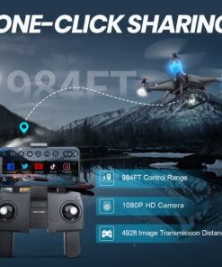 Holy Stone GPS Drone with 1080P HD Camera FPV Live Video for Adults and Kids, Quadcopter HS110G Upgraded Version, 2 Batteries, Altitude Hold, Follow Me and Auto Return, Easy to Use for Beginner 110G Drone 34 713yckCx2XL