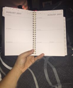 Blue Sky Ashley G for 2017-2018 Academic Year Weekly & Monthly Planner, Twin-Wire Bound, 5' x 8', Messy Dot Design 21 713zHSQCRNL