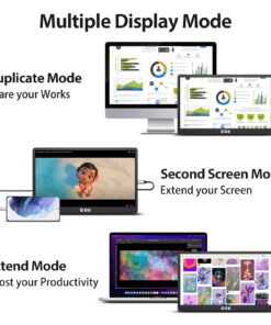 Portable Travel Monitor for Laptop QQH 15.6" 1080P FHD IPS Second Screen, USB C HDMI External Gaming Monitor Display for Computer Phone PC MAC PS4 Switch, Foldable Kickstand Z1-9 Black 22 713zPHk L2L