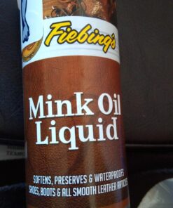 Fiebing’s Mink Oil Liquid, 8 Oz. - Soften, Preserves and Waterproofs Leather 25 714 Ff54kOL
