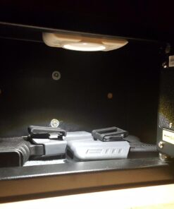 BARSKA AX11620 Biometric Fingerprint Mini Security Home Safe Box 0.29 Cubic Ft, Black, 12" x 8" x 7.75" Front Opening Compact 0.23 CU FT 38 714 SkbSyAL