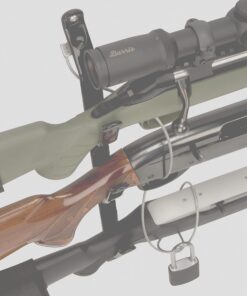 Allen Company Shotgun, Rifle, and Bow Truck Rear Window Gun Rack - Firearm Mount for Car or Wall - Adjustable Design - Black 27 7140CXVW dS