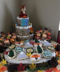 Woodland Baby Shower Cupcake Wrappers- Set of 24 Woodland Creatures 39 7140aUZeLL