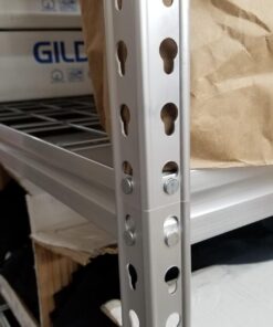 Amazon Basics Heavy Duty Storage Shelving Unit, Double Post, 5 Shelf, High-Grade Aluminum, Silver, 60 x 24 x 78 Inch 41 7141XN3ZjIL