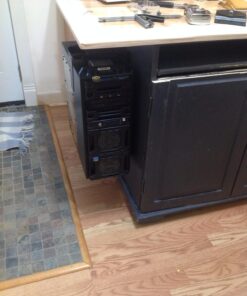 VIVO Adjustable Under Desk and Wall PC Mount, Computer Case CPU Holder with Swivel Action and Secure Locking, Black, MOUNT-PC01 89 7141benveZL