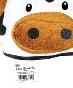 Beistle NoveltBeistle Unisex Plush Cow Head Hat – Western Themed Novelty Cap, Farm Animal Party Supplies, Halloween Costume Headwear, Photo Booth Prop, Dress Up Accessory 16 7141hUoww1L