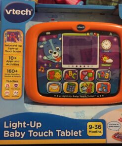 VTech Light-Up Baby Touch Tablet, Orange Standard Packaging 17 7142Wq2iHFL