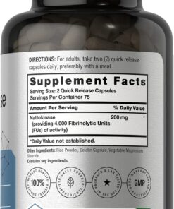 Alternative view of Nattokinase Supplement 4000 FU | 150 Capsules | Non-GMO, Gluten Free | by Horbaach