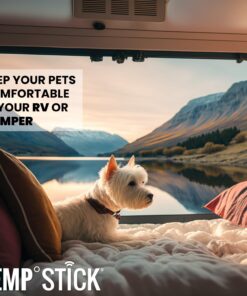 Temp Stick Remote WiFi Temperature & Humidity Sensor. No Subscription. 24/7 Monitor, Unlimited Text, App & Email Alerts. Free Apps, Made in America. Use with Alexa, IFTTT. Monitor Anywhere, Anytime. Black 23 7142wgC0rWL