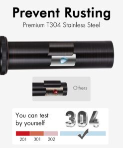 KES Bathroom Sink Drain without Overflow Vessel Sink Lavatory Vanity Pop Up Drain Stopper Oil Rubbed Bronze Finish, ALL Metal Rustproof Brass and 304 Stainless Steel, S2008D-ORB NO Overflow, 1 Pack 29 7143cQW8W8L