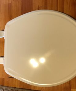 MAYFAIR 848SLOWB 000 Toilet Seat will Slow Close, Never Loosen and Easily Remove, ROUND, Durable Enameled Wood, White 35 7143icR4YuL