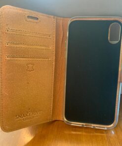 Snakehive iPhone XR Vintage Wallet || Genuine Leather Wallet Phone Case || Real Leather with Viewing Stand & 3 Card Holder || Flip Folio Cover with Card Slot (Plum) Plum 27 7144DMerTYL