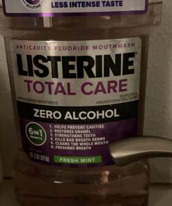 Listerine Total Care Zero Alcohol Anticavity Mouthwash, Bad Breath Treatment, Alcohol Free Mouthwash for Adults; Fresh Mint Flavor, 1 L (Pack of 2) 33.8 Fl Oz (Pack of 2) Fresh Mint (Zero Alcohol) 29 7144mGS451L