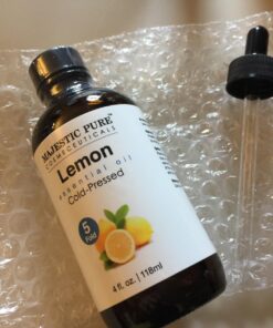 MAJESTIC PURE Lemon Essential Oil, Premium Grade, Pure and Natural Premium Quality Oil, 4 fl oz 4 Fl Oz (Pack of 1) 37 7145HvpsiQL