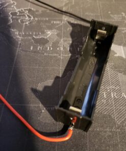 abcGoodefg 1Slot 3.7V 18650 Battery Holder Case Plastic Battery Storage Box with Pin 10 Pack (10 Pcs 1 Solts) 10 Pcs 1 Solts 17 7145fSLAybL