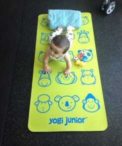 Yogi Junior Kids Yoga Mat - PVC Free - Double Layered TPE Foam Kiwi Pals 15 7145ljwRWuL