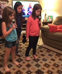 Singing Machine Wired Microphone for Karaoke, (Black) - Unidirectional Dynamic Vocal Microphone - Plug-In Microphone for Karaoke Machine, AMP, & Speaker - Mic for Singing, Public Speaking, & Parties 1 Black 20 7145wOaGaQL