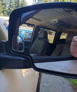 Fan Shape 360 Degree Rotate Sway Adjustabe Blind Spot Mirrors, Ampper HD Glass Convex (Low Curvature) Frameless Stick On Lens (Pack of 2) Pack of 2 33 7146EtFTTvL