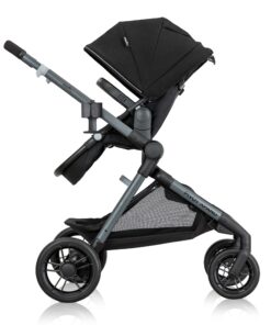 Evenflo Pivot Xpand Modular Travel System with LiteMax Infant Car Seat with Anti-Rebound Bar (Ayrshire Black) Ayrshire Black 24 7146kKL3MnL