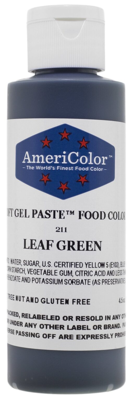 Americolor Soft Gel Paste Food Color, 4.5-Ounce, Leaf Green