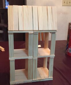 Imagination Generation Constructables! Pine Wood Building Planks, 150 Pieces - Educational Tinker Toys for Kids & Teens - STEM Stacking Blocks for Boys & Girls - Wooden Playset for Learning 19 7147eRTKdeL