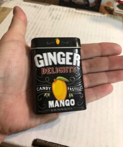 Big Sky Ginger Delights - Spiced Chai, Blood Orange, Mango, and D'Anjou Pear - Variety 4 Pack - Naturally Flavored Ginger Mints in Resealable Metal Tin Pear,Ginger 14 7147jG2boOL