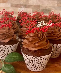 GOLF 100Pcs Cupcake Wrappers Artistic Bake Cake Paper Filigree Little Vine Lace Laser Cut Liner Baking Cup Wraps Muffin CaseTrays for Wedding Party Birthday Decoration (White) White 35 7148E35rlEL