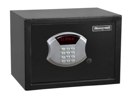 HONEYWELL - 5113 Steel Security Safe with Hotel-Style Digital Lock, 0.50-Cubic Feet, Black