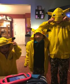 Pokemon Boys' Pikachu Costume Hoodie 4T Yellow 6 7148RMYs6rL