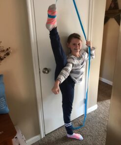 Stunt Stand® Door Flexibility & Stretching Leg Strap - Great for Cheer, Dance, Gymnastics or Any Sport! Free How-to-Use Links Included … Black 28 7148fIHczL