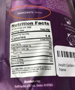 Health Garden Allulose Sweetener - Gluten and Sugar Free - Zero Net Carb - Non GMO - Kosher - Keto Friendly (14 OZ) 14 Ounce (Pack of 1) 15 7148xtTUoxL