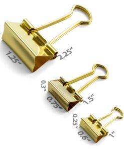 Officemate OIC Officemate Assorted Size Binder Clips (OIC31022) Gold 22 7149mBLpdxL