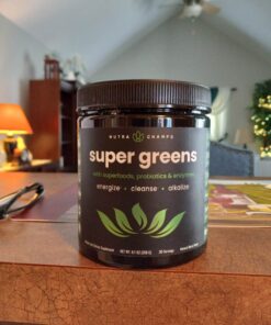 NutraChamps Super Greens Powder Premium Superfood | 20+ Organic Green Veggie Whole Foods | Wheat Grass, Spirulina, Chlorella & More | Antioxidant, Digestive Enzyme & Probiotic Blends 9 Ounce (Pack of 1) 29 7149wrXgaDL 2
