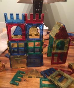 Shapemags 60 Piece Set Magnet Building Tiles Magnetic Blocks - Starter Building Kit, Award Winning STEM Educational 3D Construction Blocks Set 60pcs 34 7149zBtp WL