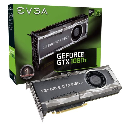 EVGA GeForce GTX 1080 Ti Gaming, 11GB GDDR5X, DX12 OSD Support (PXOC) Graphics Card 11G-P4-5390-KR Blower Real Boost Clock: 1582 MHz