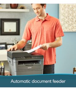Brother DCP-L2550DWA All-in-One Wireless Monochrome Laser Printer - Print Scan Copy - 36 ppm, 2400 x 600 dpi, 8.5 x 14, 250-Sheet, 50-Sheet ADF, Automatic Duplex Printing, Broage Printer Cable 14 714AC8rMfcL