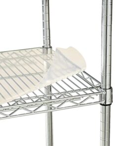 Alternative view of Alera ALESW59SL3618 Plastic 36 in. x 18 in. Shelf Liners for Wire Shelving - Clear (4/Pack) 36w x 18d