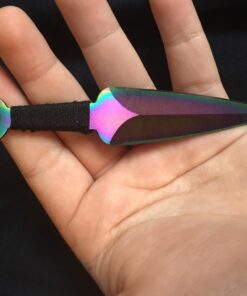 SZCO Supplies Rainbow Ninja Sword with 2Piece Throwing Knives Sam 41 714BjT85nL