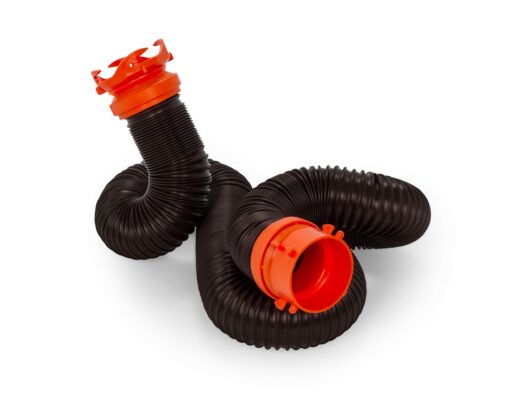 Camco RhinoFLEX Heavy Duty 10ft RV Sewer Hose Extension Kit with Swivel Fitting - Extends Your Sewer Hose to Fit Your Needs (39764)