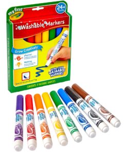 Alternative view of Crayola My First Ultra-Clean Washable Markers, 8 Classic Crayola Colors Non-Toxic Art Tools for Toddlers & Preschoolers 2 & Up, Crush Proof Tip Made for Little Hands, Worry-Free Fun 8 Count (Pack of 1)