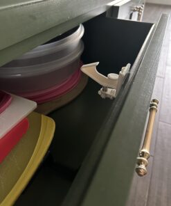 20 Pack Cabinet Locks Child Safety Latches - Vmaisi Baby Proofing Cabinets Drawers Lock - Upgraded Stronger Adhesive Easy Installation - No Drilling Standard 20.0 32 714CVpR2XpL