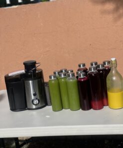 Epica 18 oz Clear Glass Bottles with Lids | Natural BPA Free Eco Friendly, Reusable Refillable Water Bottles for Juicing | Wide Mouth Liquid Storage Containers for Refrigerator | Water Bottle Set of 6 28 714D4S0IyzL