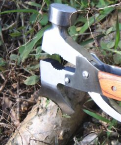 PEYOND Portable Multipurpose Multitool Camping Hatchet Survival Hammer Wood Inlay Handle Metal Outdoor Gadgets Axe Gift for Men Women 10 714E2fC30cL