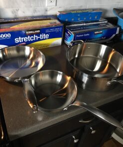 Duxtop Professional Stainless Steel Pots and Pans Set, 17PC Induction Cookware Set, Impact-bonded Technology 53 714Ebu56fuL