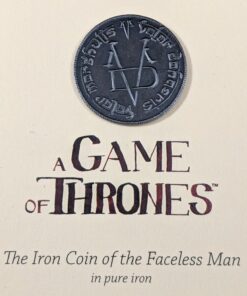 Game of Thrones: Fully Licensed Iron Coin of The Faceless Man by Shire Post 46 714EgfDunL