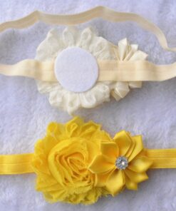 QandSweet Baby Girl Headbands with Polygonal Flower Inlay Rhinestone for Photography (10 Pack) 10Pack 3.5x2.3 26 714Ep2cBT4L