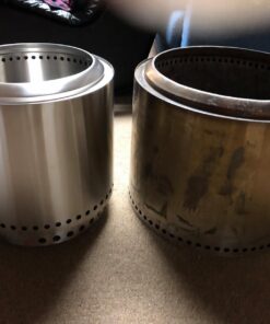 Solo Stove Ranger with Stand Portable Outdoor Fire Pit Stainless Steel Firepot for Wood Burning and Low Smoke Great Fire Pits for Outside | 15x12.5 Inch Outside Fire Pit w/o Removable Ash Pan & Base Plate 25 714FYWOs63L