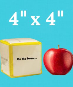 Carson Dellosa Education Carson Dellosa Differentiated Instruction Cubes—Blue, Yellow, Green Foam Learning Cubes with Clear Pockets, Customizable Learning Activities and Cards for All Subjects (3 pc) 9 714GiXy0DRL