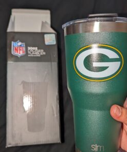 Simple Modern Officially Licensed NFL Tumbler with Flip Lid and Straw Insulated Stainless Steel Cup | Cruiser Collection | 30oz Green Bay Packers 13 714GnK5 icL